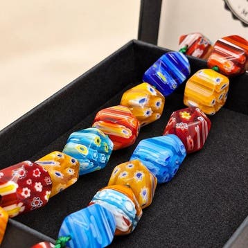 Zilver geplateerd. - Halsketting - Murano. Gemaakt in, Nieuw