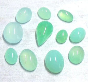 Superbe lot de Calcédoines/ Calcédoine aqua 100 % naturelles