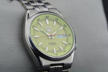 Seiko - 5 Full Phosphor Dial - Zonder minimumprijs -