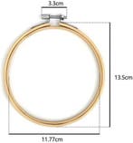 Bamboe borduurring flowerhoop bloemenring met stelschroef 13, Hobby en Vrije tijd, Nieuw