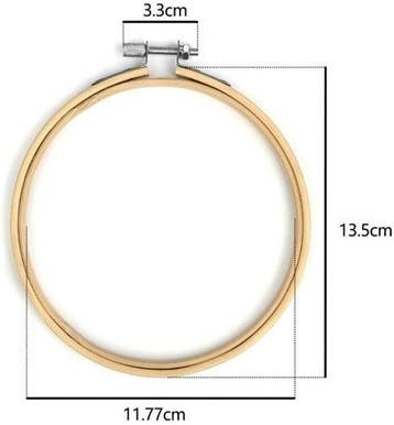Bamboe borduurring flowerhoop bloemenring met stelschroef 13, Hobby en Vrije tijd, Nieuw