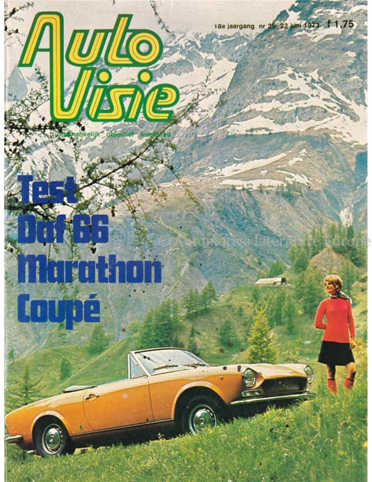 1973 AUTOVISIE MAGAZINE 25 NEDERLANDS, Boeken, Auto's | Folders en Tijdschriften