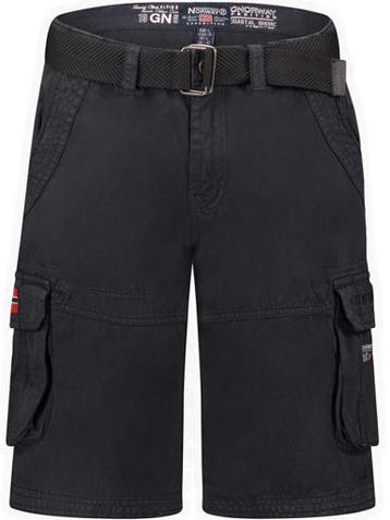 Heren Korte Broek Zakken Geographical Norway Pionec Zwart, Verzenden