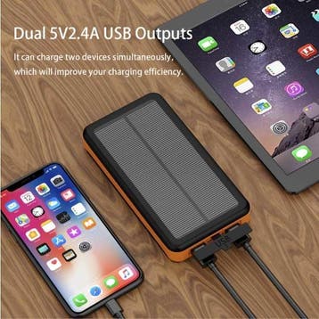 26800mAh Draagbare Solar Powerbank 4 Zonnepanelen -, Telecommunicatie, Verzenden, Nieuw