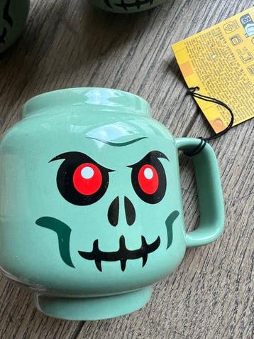 Lego Merchandise - LEGO keramische kopjes Green Skeleton, Nieuw