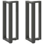 vidaXL Console tafelpoten 2st T-vormig 38x25x(72-73)cm staal, Verzenden