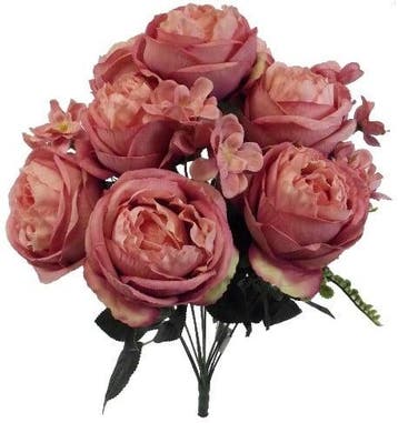 Pioen Boeket Grote Pioenen Vintage Pink Zijden per stuk, Nieuw