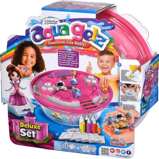 Aqua Gelz Deluxe Prinsessenkasteel - 8 flesjes kleurgel,..., Kinderen en Baby's, Speelgoed | Educatief en Creatief, Nieuw, Verzenden