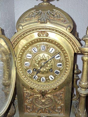 Klok en garnituur set (3) - Lambert Levy - Brons - 1850-1900