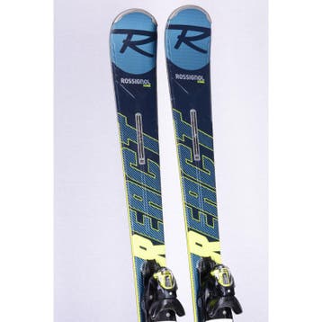 163 skis ROSSIGNOL REACT R8, blue/yellow, carbon alloy matr, Verzenden