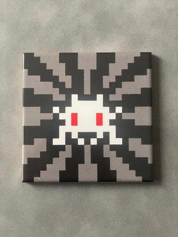 Invader (1969) - Black Sunset Tile numbered + Sticker pack +