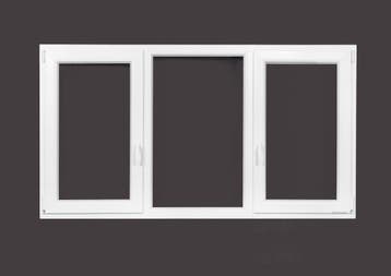 PVC raam draaikiep-vast-draaikiep b200xh110 cm antraciet, Ophalen of Verzenden, Gevelraam of Ruit