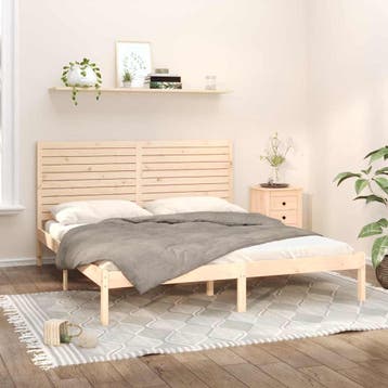 vidaXL Bedframe massief hout 180x200 cm, Verzenden