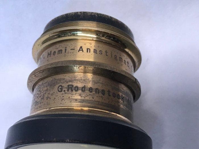 Rodenstock Hemi-Anastigmat 1:7.2 No.2 Messing lens, TV, Hi-fi & Vidéo, Appareils photo analogiques