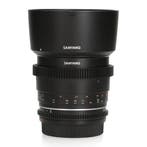Samyang 85mm T1.5 VDSLR MK2 - Canon EF · 1 jaar garantie, Ophalen of Verzenden, Comme neuf