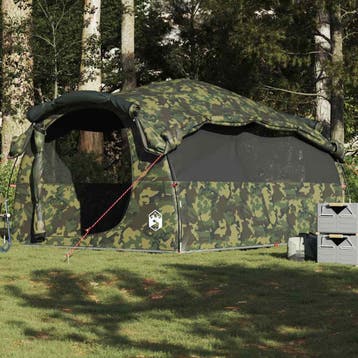 vidaXL Tunneltent 6-persoons waterbestendig camouflage, Verzenden