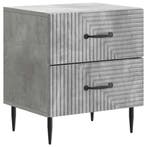 vidaXL Nachtkastje Betongrijs 43 x 34,5 x 47,5 cm Bewerkt, Verzenden, Nieuw