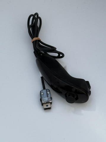 Nunchuck Zwart - Wii, Games en Spelcomputers, Verzenden, Gebruikt