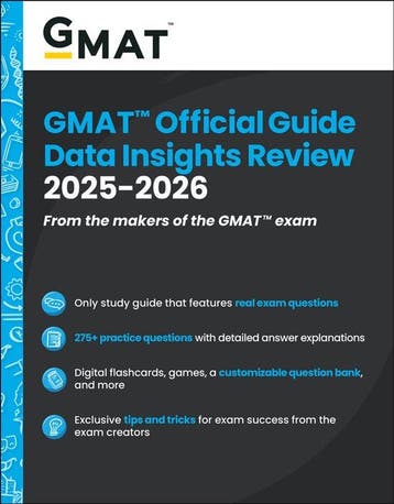 GMAT Official Guide Data Insights Review 2025-2026 Gmac, Verzenden, Gmac