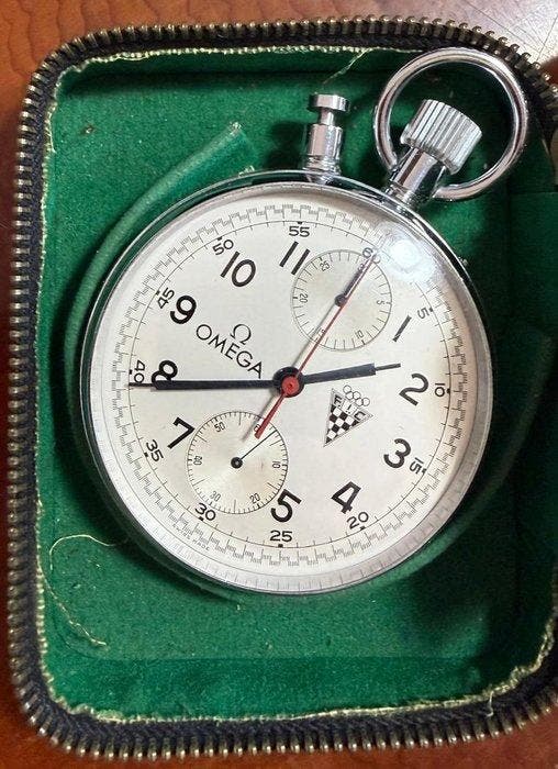 Omega - Omega Olimpic Chrono Rattrapante Split Second FIC -, Handtassen en Accessoires, Horloges | Heren