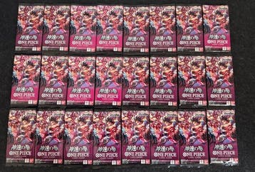 Bandai - 24 Booster pack - One Piece - Lotto composto da 24, Hobby en Vrije tijd, Nieuw