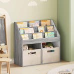vidaXL Kinderboekenplank Grijs Sonoma 72,5 x 29,5 x 69 cm, Verzenden, Nieuw