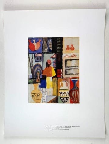 August Macke - Vendor with Jugs, 1914 - Artprint - 50 x 40