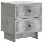vidaXL Nachtkastje Betongrijs 43 x 34,5 x 47,5 cm Bewerkt, Verzenden, Nieuw