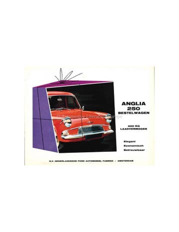 1961 FORD ANGLIA 250 BESTELWAGEN BROCHURE NEDERLANDS