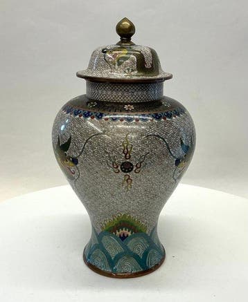 Vaas - Emaille - China, Antiek en Kunst