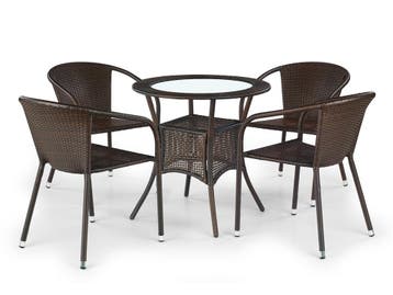 Tuintafel MIDAS 74x74cm | 41% KORTING | Retour deal, Verzenden, Zo goed als nieuw, Vierkant, Kunststof