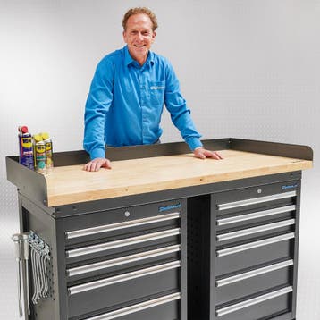 Datona Werkbank PRO met bamboe werkblad en 12 lades - 150, Ophalen of Verzenden, Nieuw