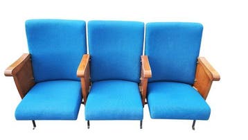 Fauteuil - Hout, Metaal, Textiel - Een modulaire rij
