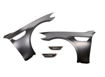 EVO M5 Look Zijschermen BMW 5 Serie F10 F11 B2600, Auto-onderdelen, Nieuw, Voor, BMW, Spatbord