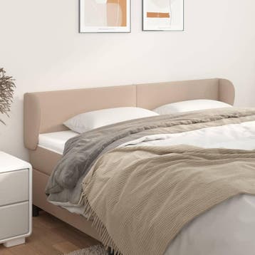 vidaXL Hoofdbord met randen 203x23x78/88 cm kunstleer, Verzenden