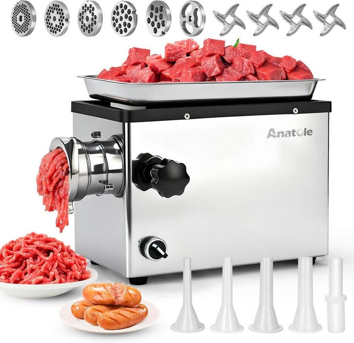 Elektrische Vleesmolen 1300W RVS | Retour Deal | 41% Korting, Electroménager, Mélangeurs de cuisine, Envoi