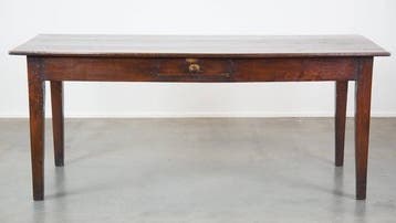 Eettafel - Vruchtbomenhout - Antiek Franse eettafel