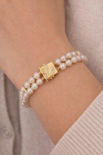 Zonder minimumprijs - Armband - 18 karaat Witgoud, Geel goud, Nieuw