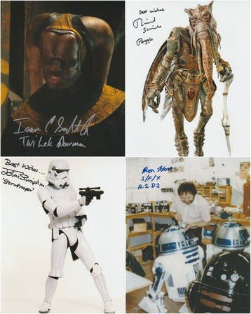Star Wars - Big Lot of 4 Autographs!, Nieuw