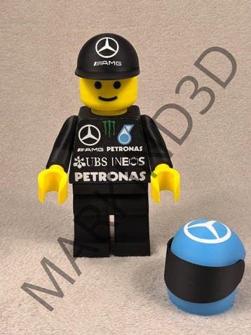 Lego Minifiguur - Racers - Mercedes F1 figure