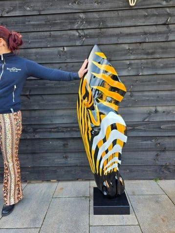 Statue, XXL Zebra Head - 152 cm - Marbre, mgo - 2026