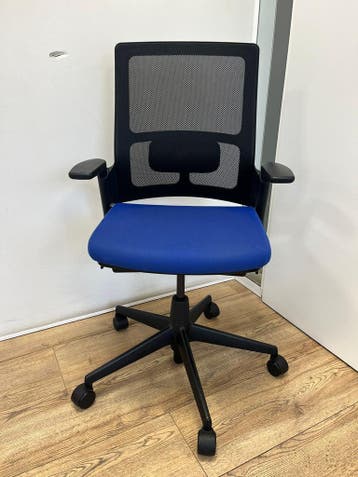 Ahrend 2020 Verta - Ergonomische Bureaustoel - Incl Garantie, Verzenden, Zo goed als nieuw, Blauw, Bureaustoel