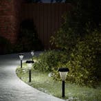 vidaXL Tuinpadverlichting 12 st solar met grondpennen wit, Verzenden