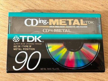 TDK - TDK CDing II 74/90 (Type IV Metal Position) Lege, Nieuw