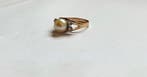 Bague - 18 carats Or jaune Perle - Diamant, Nieuw