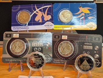 Finland. 2 Euro 2007/2026 (6 coins incl. 2 Proof coins)
