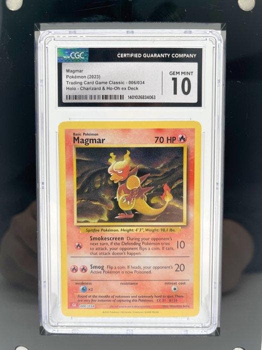 Pokémon Graded card - Magmar - CGC 10, Hobby & Loisirs créatifs, Jeux de cartes à collectionner | Pokémon