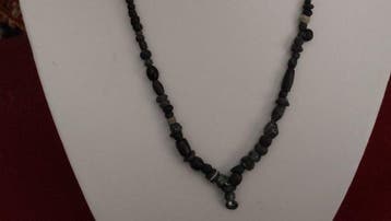Oud-Romeins, Keizerrijk Glas Romeinse glazen kralen ketting,