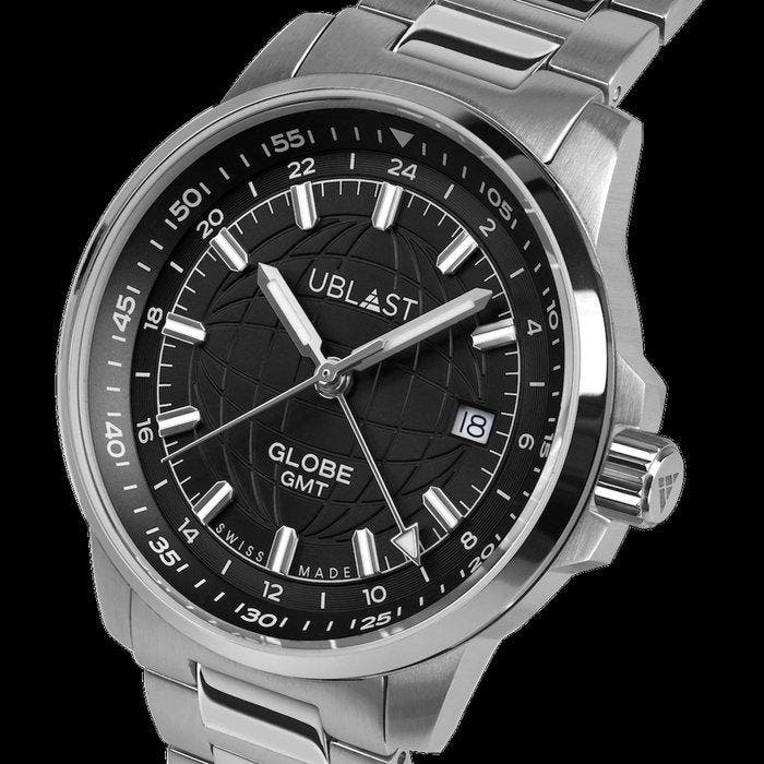 Ublast - Globe GMT - Swiss Made - REF.UBGLO40BK - Ltd, Bijoux, Sacs & Beauté, Montres | Hommes