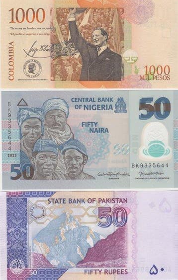 Wereld. - 180 different Banknotes - various dates (Zonder